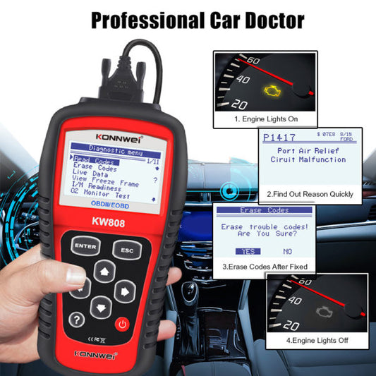 KW808 auto dijagnostika OBD II