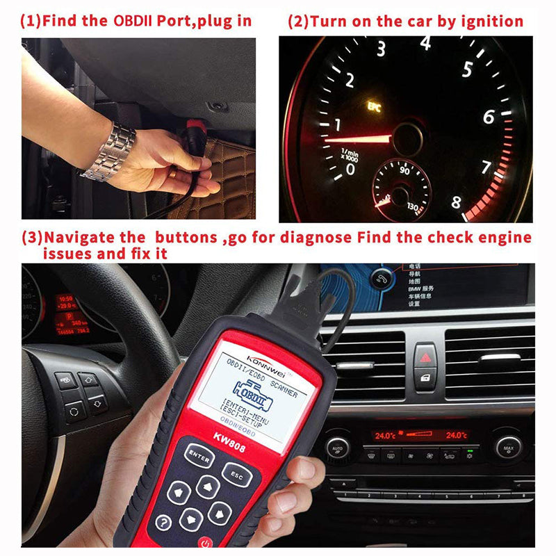 KW808 auto dijagnostika OBD II