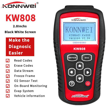 KW808 auto dijagnostika OBD II